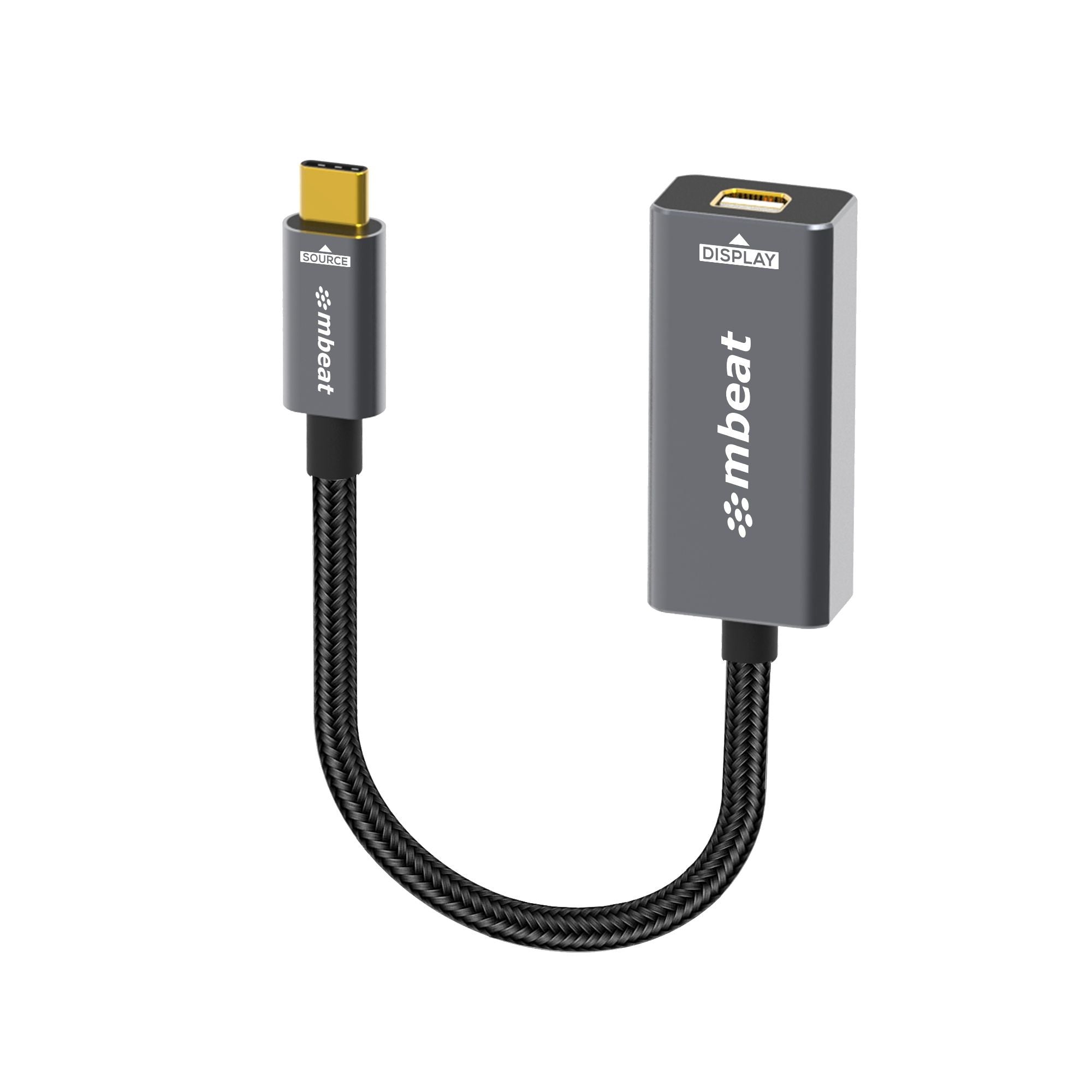 mbeat Tough Link USB-C to Mini DisplayPort Adapter  Host Interface: USB-C 3.2 Gen 2 Up to 4K@60Hz (3840×2160) mbeat Tough Link USB-C to Mini DisplayPort Adapter  Host Interface: USB-C 3.2 Gen 2 Up to 4K@60Hz (3840×2160)